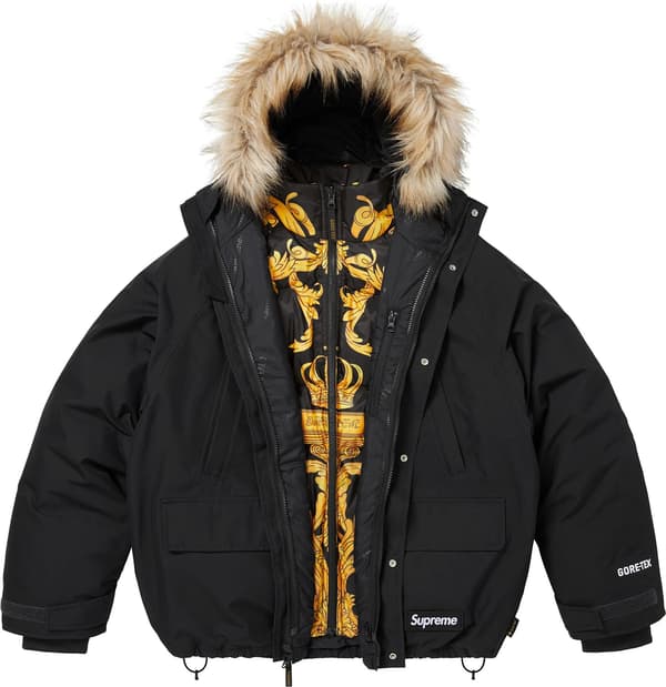 2-in-1 Meissen® GORE-TEX Shell + Reversible 700-Fill Down Jacket - Black (detail)