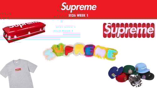 Supreme Spring Summer 2026 Week 1 Drop List