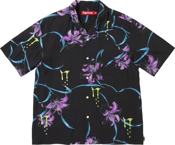 AOI Lilies S/S Shirt - Black (front)