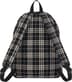 Appliqué Flannel Backpack - Black (detail)