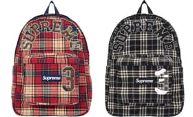 Appliqué Flannel Backpack