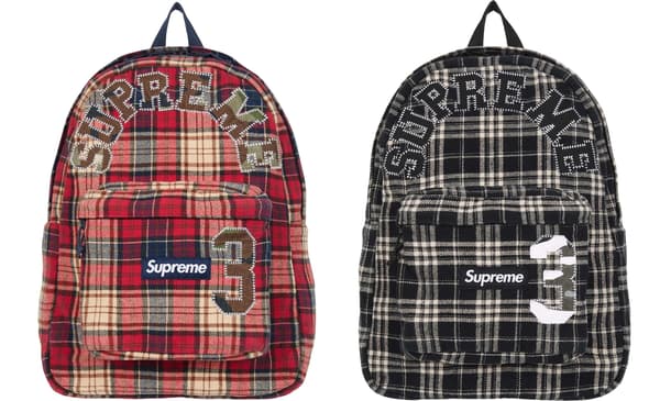 Appliqué Flannel Backpack - Group Shot