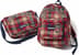 Appliqué Flannel Bags - Red (front)