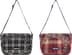 Appliqué Flannel Messenger Bag - Group Shot