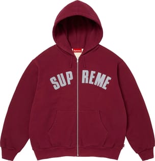Arc Thermal Lined Zip Up Hooded Sweatshirt Cardinal