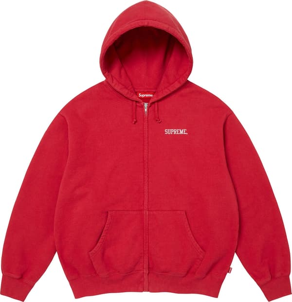 Blessed Appliqué Zip Up Hooded Sweatshirt - Heather Grey (front)