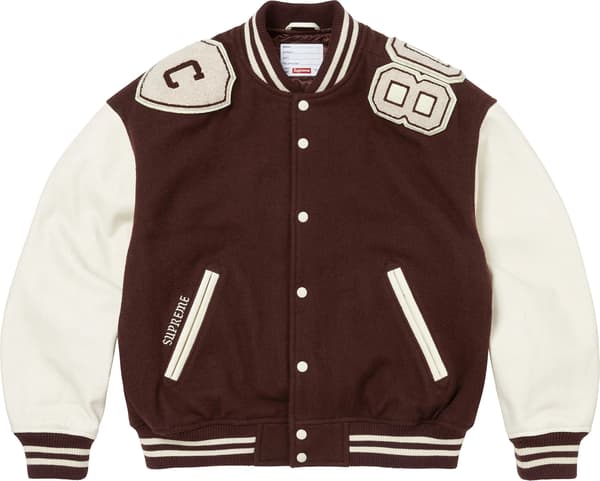 Captains Varsity Jacket - Brown (front)