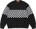 Checkerboard Pilled Sweater - Black (front)
