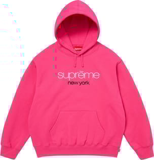 Classic Logo Hooded Sweatshirt Bright Fuchsia