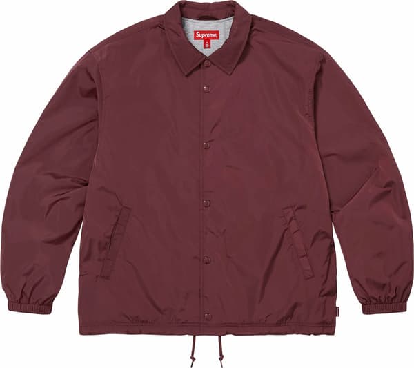 Coaches Jacket - Burgundy (front)