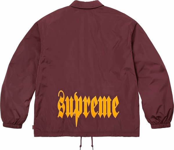 Coaches Jacket - Burgundy (detail)