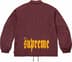 Coaches Jacket - Burgundy (detail)