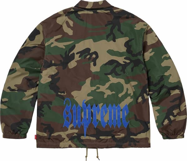 Coaches Jacket - Woodland Camo (detail)