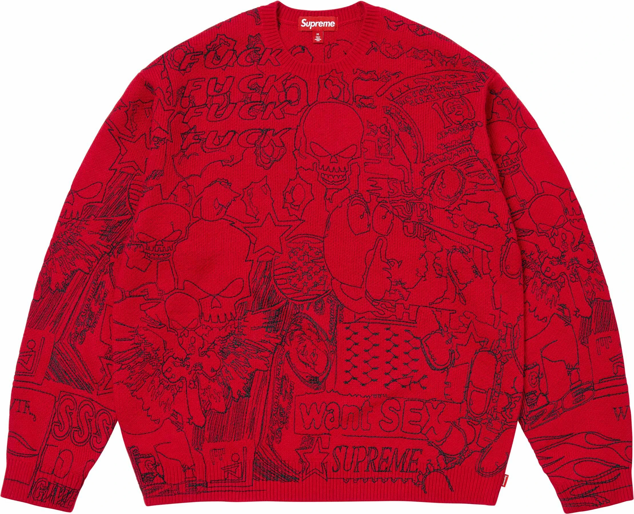 Collage Embroidered Sweater colorway 4