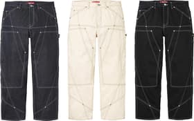 Contrast Stitch Double Knee Painter Jean