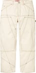 Contrast Stitch Double Knee Painter Jean - Natural (front)