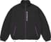 Contrast Zip Track Jacket - Black (front)