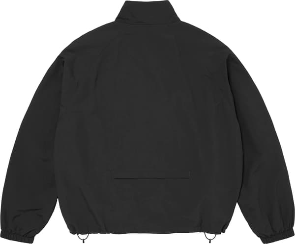 Contrast Zip Track Jacket - Black (detail)