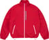 Contrast Zip Track Jacket - Red (front)