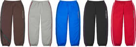 Contrast Zip Warm Up Pant