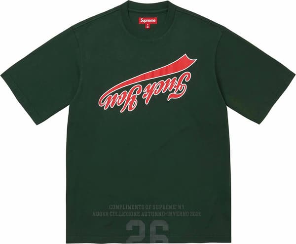 Cracked Flipped S/S Top - Dark Green (front)