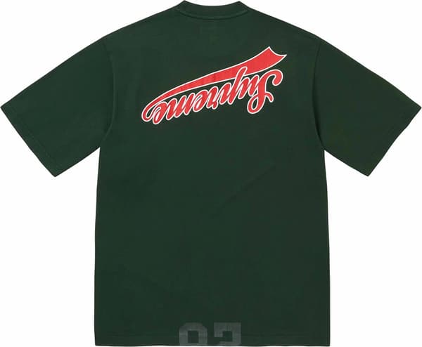 Cracked Flipped S/S Top - Dark Green (detail)