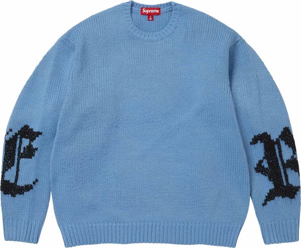 Cross Stitch Logo Sweater - Blue (front)