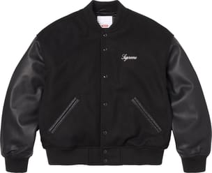 Cross Varsity Jacket Black
