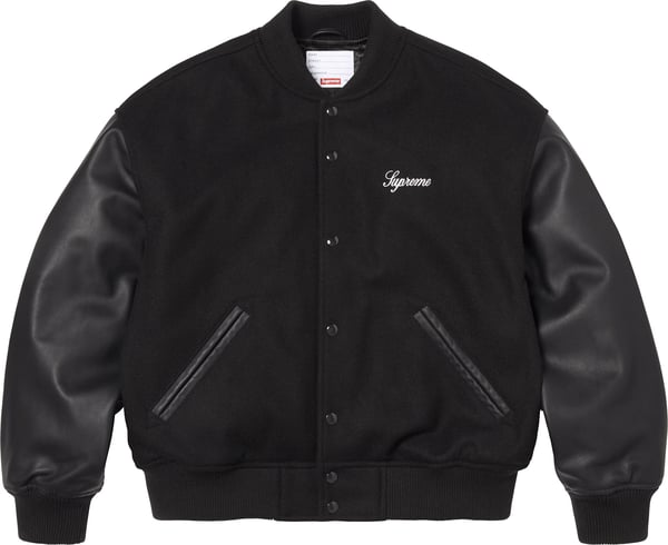 Cross Varsity Jacket - Black (front)