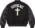 Cross Varsity Jacket - Black (detail)