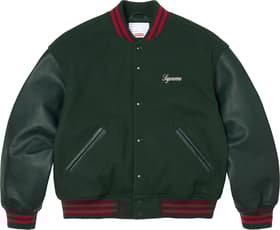 Cross Varsity Jacket Dark Green