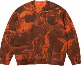 Crucifixion Sweater Orange