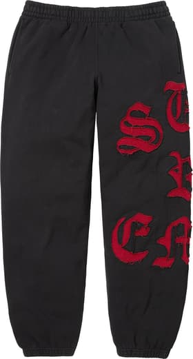 Cut Out Sweatpant Black