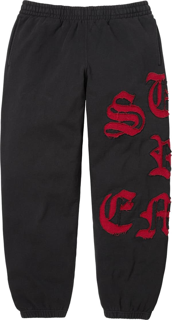 Cut Out Sweatpant - Black (front)