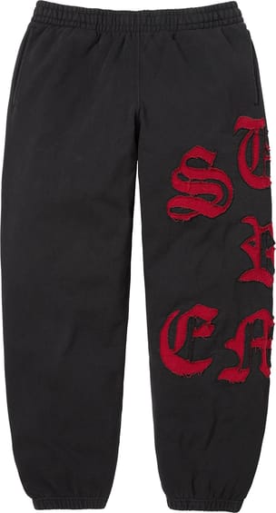 Cut Out Sweatpant Black