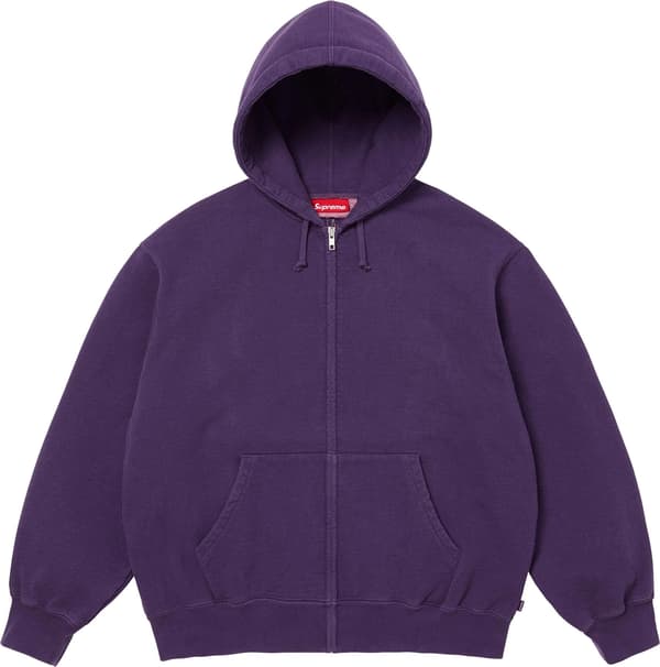 Cut Out Zip Up Hooded Sweatshirt - Dark Purple (front)