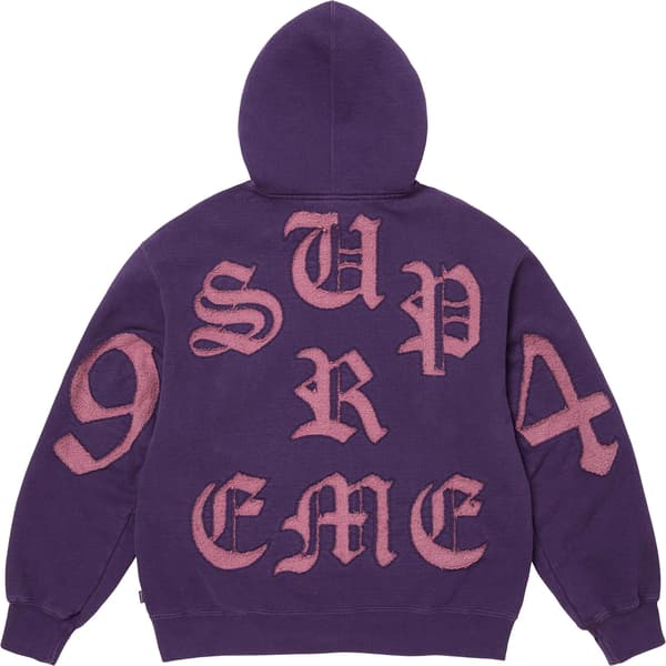 Cut Out Zip Up Hooded Sweatshirt - Dark Purple (detail)