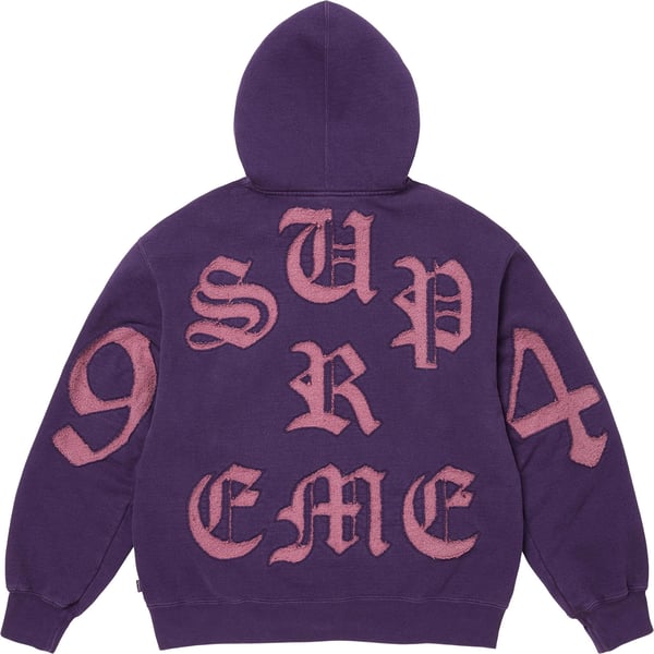 Cut Out Zip Up Hooded Sweatshirt - Dark Purple (detail)