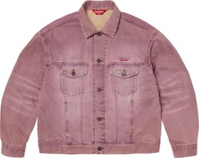 Denim Trucker Jacket Overdyed Purple