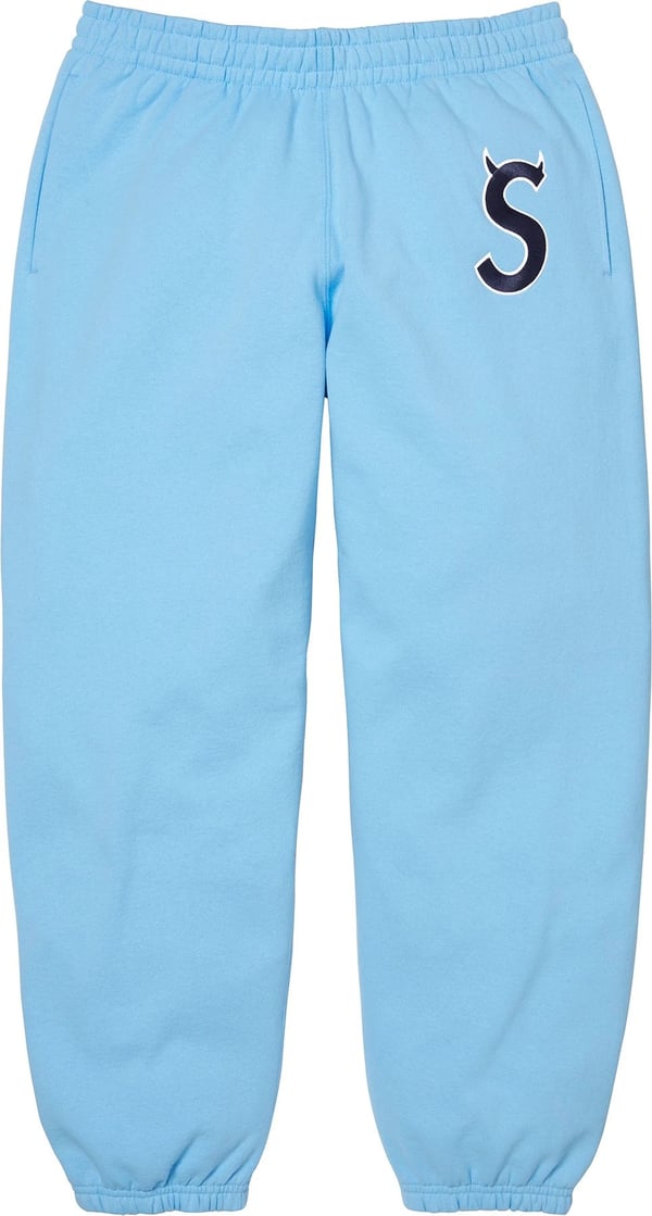 Devil S Logo Sweatpant - Light Blue (front)