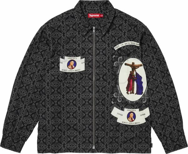 Devotion Flannel Zip Up Shirt - Black (front)