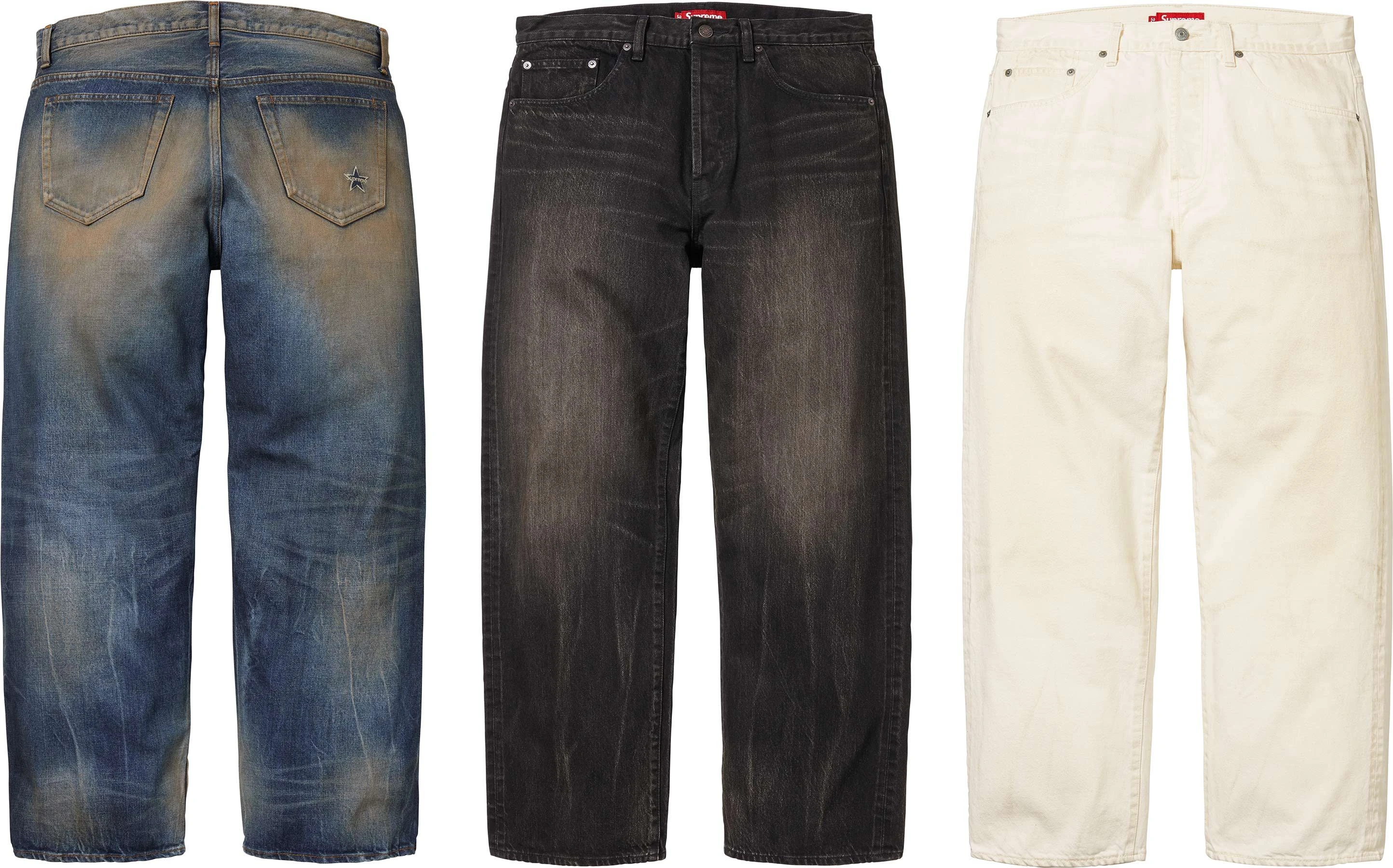 Distressed Loose Fit Selvedge Jean