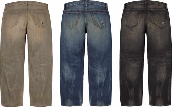 Distressed Loose Fit Selvedge Jean - Group Shot