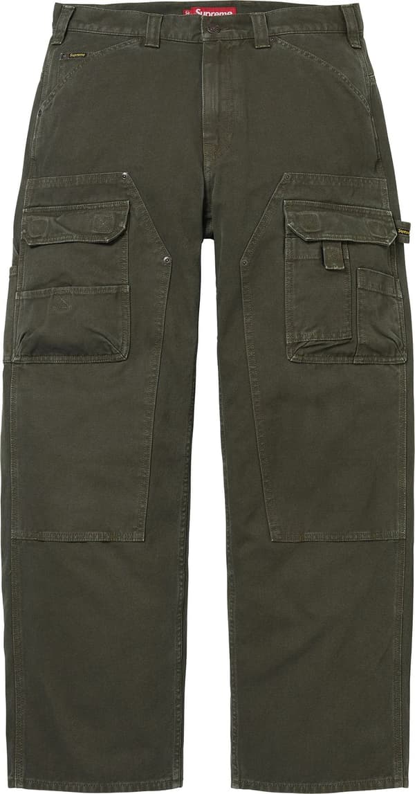 Double Knee Utility Pant - Dark Green (front)