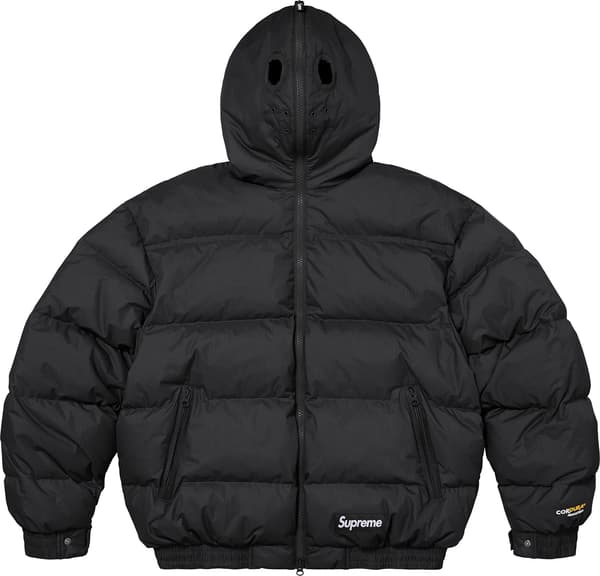 Facemask Cordura® Down Puffer Jacket - Black (detail)
