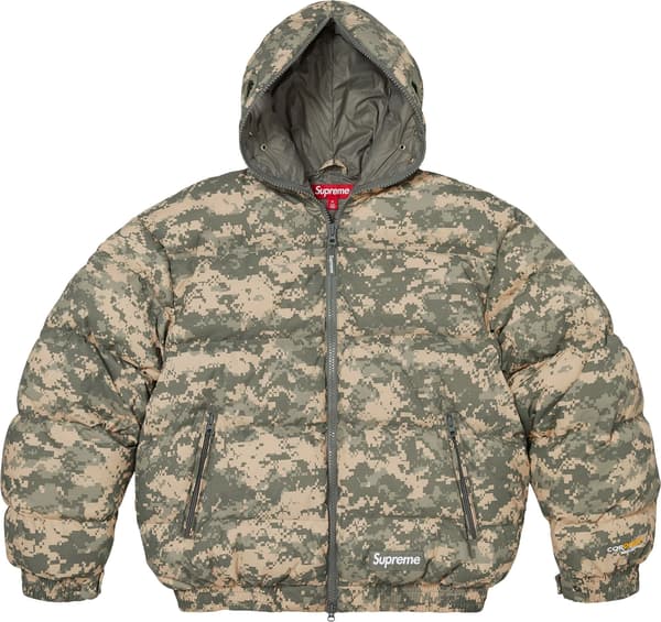 Facemask Cordura® Down Puffer Jacket - Digi Camo (front)