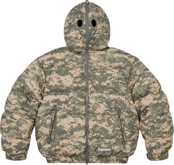 Facemask Cordura® Down Puffer Jacket - Digi Camo (detail)