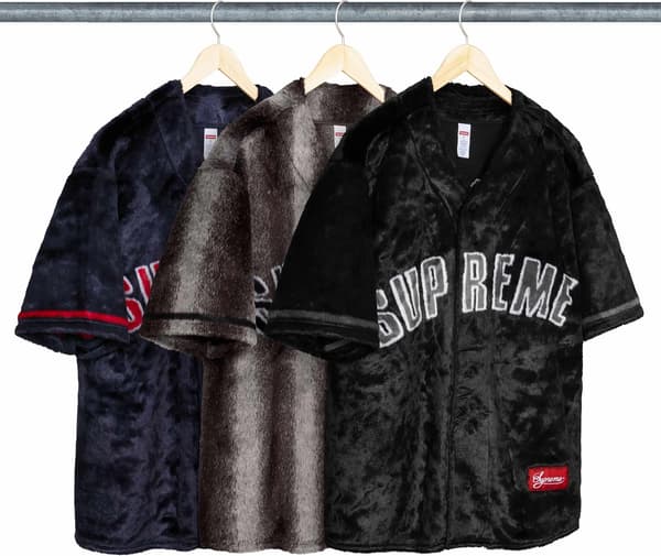 Faux Fur Baseball Jersey - Group Shot