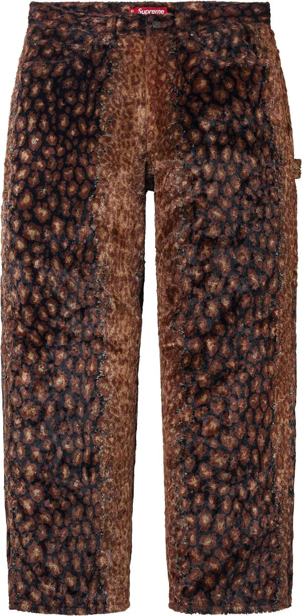 Faux Fur Painter Pant - Brown (front)