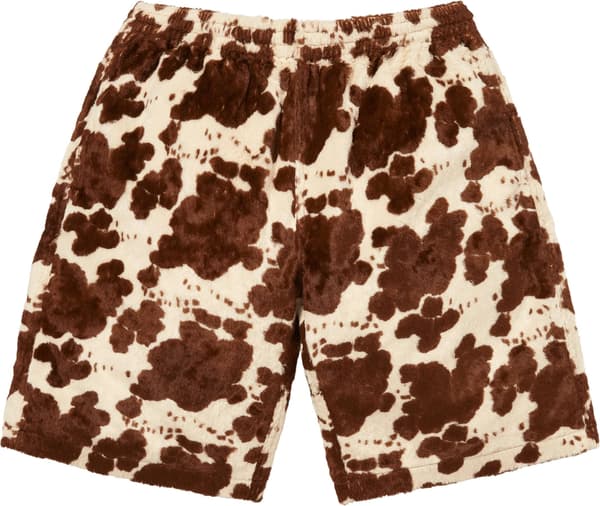Faux Fur Short - Cow (front)